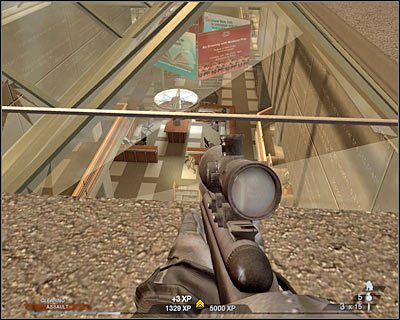 Try issuing orders from here (screen) and allow your men to keep moving forward - Scene 3 - Library - part 2 - Act 3 - Recreation Center - Tom Clancys Rainbow Six: Vegas 2 - Game Guide and Walkthrough