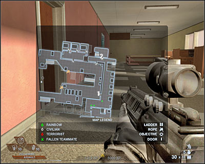 I'm sure that you know by now what the plan is - Scene 3 - Library - part 2 - Act 3 - Recreation Center - Tom Clancys Rainbow Six: Vegas 2 - Game Guide and Walkthrough