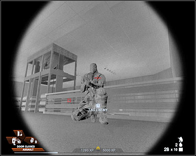 1 - Scene 3 - Library - part 1 - Act 3 - Recreation Center - Tom Clancys Rainbow Six: Vegas 2 - Game Guide and Walkthrough