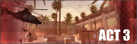 Scene walkthrough - Scene 1 - Gymnasium - part 1 - Act 3 - Recreation Center - Tom Clancys Rainbow Six: Vegas 2 - Game Guide and Walkthrough