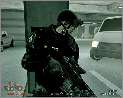 1 - Scene 3 - Garage - part 1 - Act 2 - Old Vegas - Tom Clancys Rainbow Six: Vegas 2 - Game Guide and Walkthrough