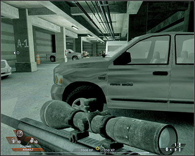 Don't leave this area for at least 15-20 seconds - Scene 3 - Garage - part 1 - Act 2 - Old Vegas - Tom Clancys Rainbow Six: Vegas 2 - Game Guide and Walkthrough