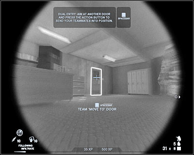 You may proceed towards a new door - Scene 1 - Negotiations - part 2 - Act 1 - Pyrénées - Tom Clancys Rainbow Six: Vegas 2 - Game Guide and Walkthrough