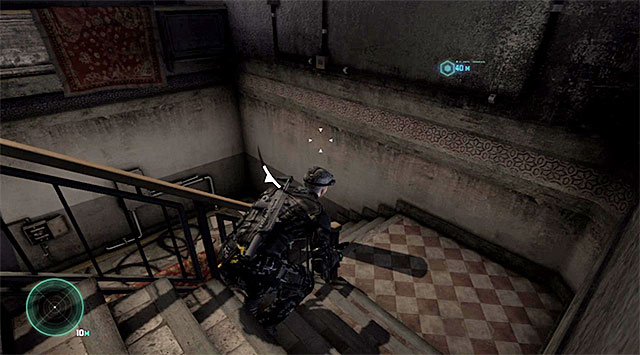 The staircase - Reach the vicinity of the police station - Mission 1 - Safehouse - Tom Clancys Splinter Cell: Blacklist - Game Guide and Walkthrough