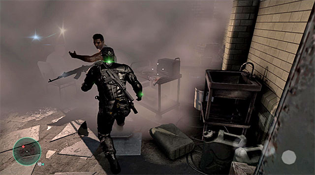 Using a grenade - Rescue Kobin - Mission 1 - Safehouse - Tom Clancys Splinter Cell: Blacklist - Game Guide and Walkthrough