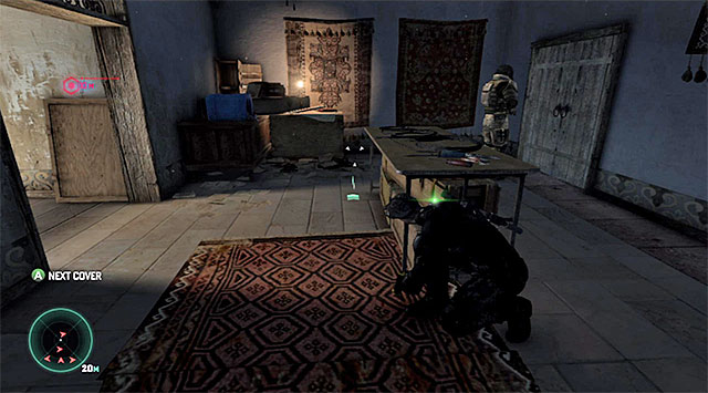 The best moment to leave the guarded room - Reach the buyer's staying place - Mission 2 - Insurgent Stronghold - Tom Clancys Splinter Cell: Blacklist - Game Guide and Walkthrough