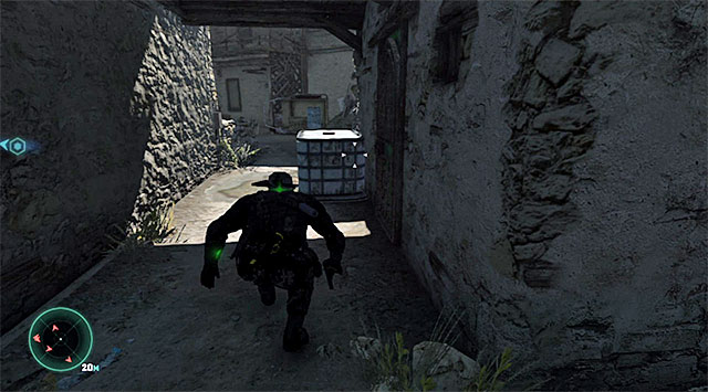 Passage between buildings - Locate the source of transmission - Mission 2 - Insurgent Stronghold - Tom Clancys Splinter Cell: Blacklist - Game Guide and Walkthrough