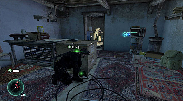 The guard from the vicinities of the last hut - Locate the source of transmission - Mission 2 - Insurgent Stronghold - Tom Clancys Splinter Cell: Blacklist - Game Guide and Walkthrough