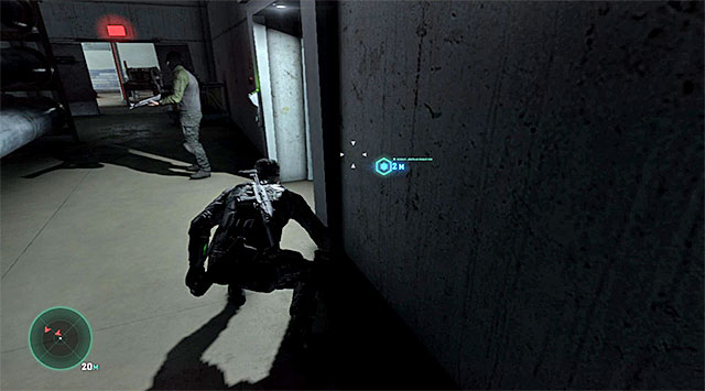 Go right to the end of the metal construction, stop in the corner of the corridor and go towards the entrance to the control room - Make your way to the control room - Mission 3 - American Consumption - Tom Clancys Splinter Cell: Blacklist - Game Guide and Walkthrough