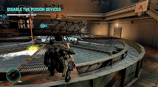 Continue along your path towards the pump - Disable the poison devices - Mission 3 - American Consumption - Tom Clancys Splinter Cell: Blacklist - Game Guide and Walkthrough