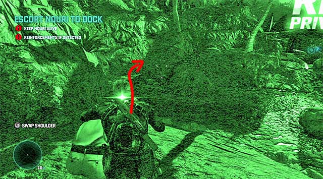 Just like towards the end of the first mission, you will have to keep in mind that capturing Nouri includes several serious handicaps - Escort Nouri - Mission 4 - Private Estate - Tom Clancys Splinter Cell: Blacklist - Game Guide and Walkthrough