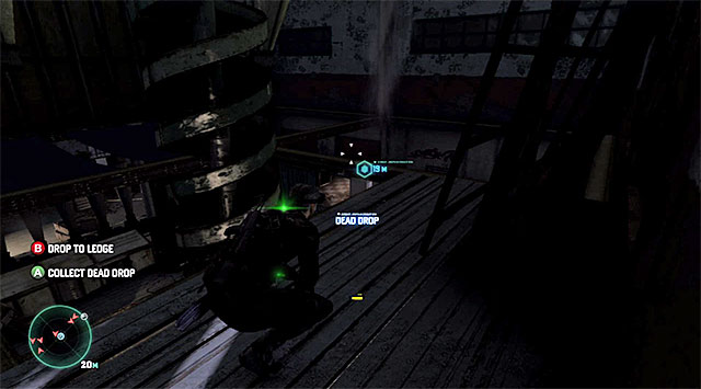 Approach the edge and wait for the enemies, in the middle of the room, to scatter - Explore the main area of the mill - Mission 5 - Abandoned Mill - Tom Clancys Splinter Cell: Blacklist - Game Guide and Walkthrough