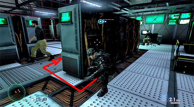 You can now let go and use the ladder that leads to the inside of the cage - Gain access to the treasure - Mission 6 - Special Missions HQ - Tom Clancys Splinter Cell: Blacklist - Game Guide and Walkthrough