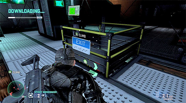 The descent to the basement - Download the data - Mission 6 - Special Missions HQ - Tom Clancys Splinter Cell: Blacklist - Game Guide and Walkthrough