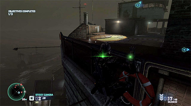 The roof - Mission 1 - Hawkins Seafort - Optional missions assigned by Grim - Tom Clancys Splinter Cell: Blacklist - Game Guide and Walkthrough