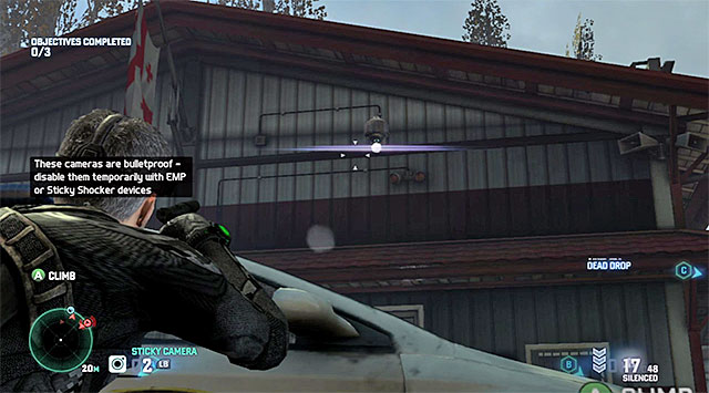 Encased security camera - Mission 2 - Border Crossing - Optional missions assigned by Grim - Tom Clancys Splinter Cell: Blacklist - Game Guide and Walkthrough