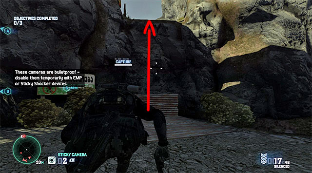 The document marked as C is in the building that is further away from the starting point, and neighbors the square with the truck with document B - Mission 2 - Border Crossing - Optional missions assigned by Grim - Tom Clancys Splinter Cell: Blacklist - Game Guide and Walkthrough