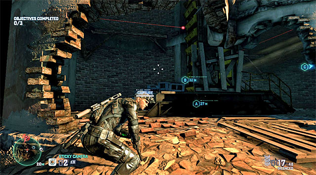 Main entrance - Mission 3 - Hackers Den - Optional missions assigned by Grim - Tom Clancys Splinter Cell: Blacklist - Game Guide and Walkthrough