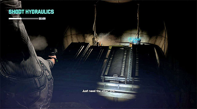 Wait until you regain control over Fisher , turn back and approach the ladder, marked by the game, to use it - Drop the cargo - Mission 10 - American Fuel - Tom Clancys Splinter Cell: Blacklist - Game Guide and Walkthrough
