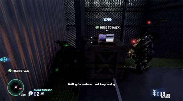 For starters, it is a good idea to destroy the lamp over the drone's operator - Enter LNG Facility - Mission 11 - LNG Terminal - Tom Clancys Splinter Cell: Blacklist - Game Guide and Walkthrough