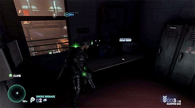 You MUST stop here because there is another collectible behind Fisher's back and you can easily miss it - Reach the place of disabling the virus - Mission 11 - LNG Terminal - Tom Clancys Splinter Cell: Blacklist - Game Guide and Walkthrough