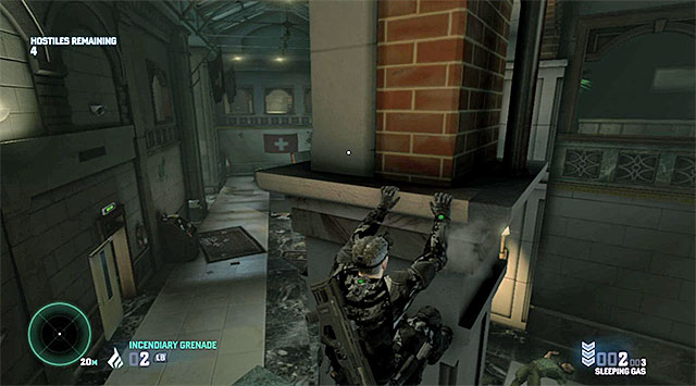 Pillars and windows can help you avoid detection - Mission 2 - Swiss Embassy - Optional missions assigned by Charlie - Tom Clancys Splinter Cell: Blacklist - Game Guide and Walkthrough