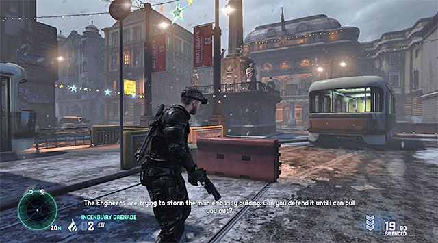 The main square - Mission 3 - Egyptian Embassy - Optional missions assigned by Charlie - Tom Clancys Splinter Cell: Blacklist - Game Guide and Walkthrough