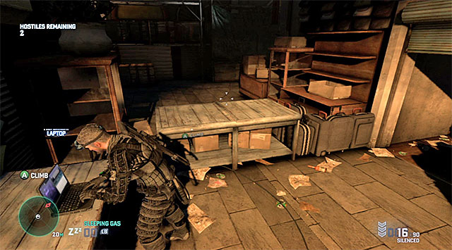 In the final part of your passage through the fish market, I recommend that you look around for the Blacklist Laptop shown in the screenshot - Mission 2 - Fish Market - Optional missions assigned by Kobin - Tom Clancys Splinter Cell: Blacklist - Game Guide and Walkthrough