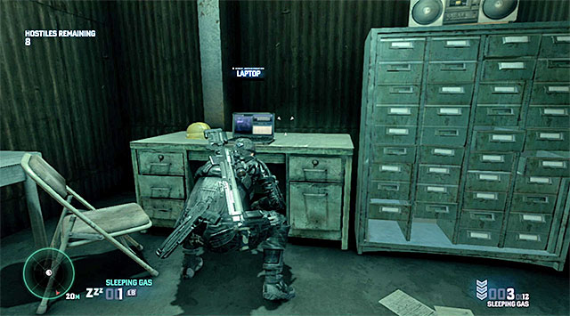 Do not leave the building right after you neutralize all of the enemies, because there is a Blacklist Laptop on the ground floor (the above screenshot) - Mission 3 - Blood Diamond Mine - Optional missions assigned by Kobin - Tom Clancys Splinter Cell: Blacklist - Game Guide and Walkthrough