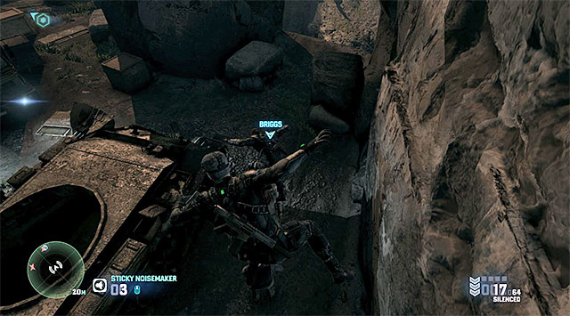 The first enemy group - Mission 1 - Smugglers Compound - Additional missions assigned by Briggs - Tom Clancys Splinter Cell: Blacklist - Game Guide and Walkthrough