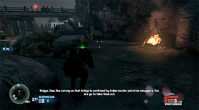 The path towards the bridge - Mission 1 - Smugglers Compound - Additional missions assigned by Briggs - Tom Clancys Splinter Cell: Blacklist - Game Guide and Walkthrough