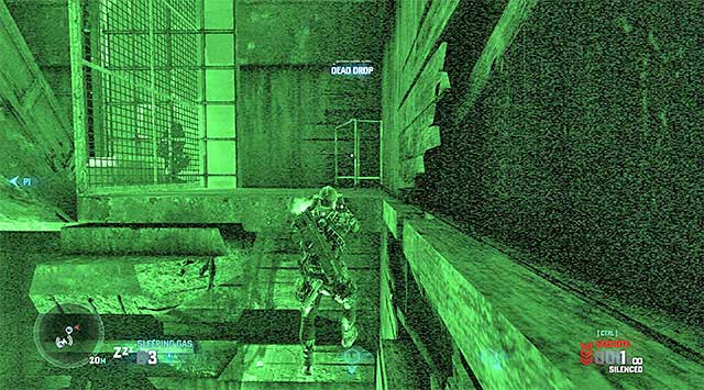 Approach the staircase and start by grabbing onto the pipe on the right - Mission 4 - Abandoned City - Additional missions assigned by Briggs - Tom Clancys Splinter Cell: Blacklist - Game Guide and Walkthrough