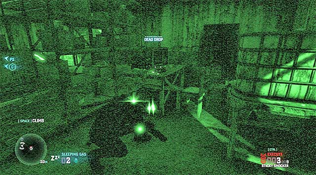 The collectible is in a dimly-lit spot inside one of the buildings - Briggs' missions - Dead Drops - Tom Clancys Splinter Cell: Blacklist - Game Guide and Walkthrough