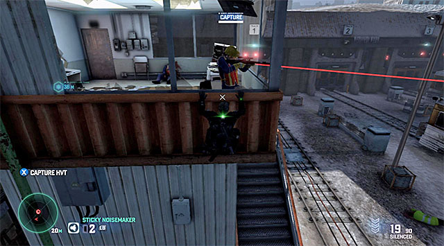 Make your way to the top of the tower, without attracting anybody's attention, over the interactive ledges - Main campaign missions - High Value Targets - Tom Clancys Splinter Cell: Blacklist - Game Guide and Walkthrough