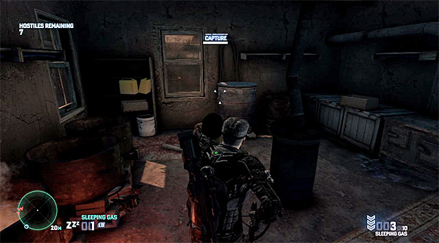 Attack the enemy when he stops inside one of the huts - Kobin's missions - High Value Targets - Tom Clancys Splinter Cell: Blacklist - Game Guide and Walkthrough