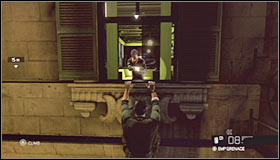 Make a stop under the last window and make sure that the main character is fully hidden #1 - Walkthrough - Kobins Mansion - Walkthrough - Tom Clancys Splinter Cell: Conviction - Game Guide and Walkthrough