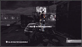 You should move forward right away, because one of the guards will show up here really soon - Walkthrough - Price Airfield - Walkthrough - Tom Clancys Splinter Cell: Conviction - Game Guide and Walkthrough