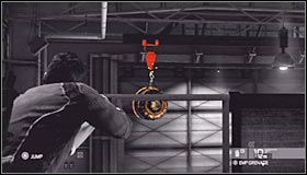 You should now make your way to the left balcony #1 and this can be achieved without leaving the warehouse (as long as you use the railings) - Walkthrough - Price Airfield - Walkthrough - Tom Clancys Splinter Cell: Conviction - Game Guide and Walkthrough