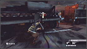 Notice that you can start moving in the shadows behind the dish #1 and this will make reaching your destination much easier - Walkthrough - Price Airfield - Walkthrough - Tom Clancys Splinter Cell: Conviction - Game Guide and Walkthrough