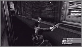 Proceed towards one of the windows #1 and jump through it to find yourself hanging outside - Walkthrough - White Box Laboratories - part 1 - Walkthrough - Tom Clancys Splinter Cell: Conviction - Game Guide and Walkthrough