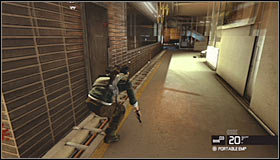 Notice that grabbing the guard and throwing him out the window has unlocked Mark and Execute system - Walkthrough - White Box Laboratories - part 1 - Walkthrough - Tom Clancys Splinter Cell: Conviction - Game Guide and Walkthrough