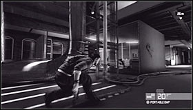 Turning off the lights in this area should catch the attention of the guard standing close to the staircase - Walkthrough - White Box Laboratories - part 1 - Walkthrough - Tom Clancys Splinter Cell: Conviction - Game Guide and Walkthrough