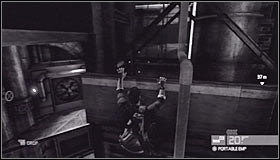 Start moving left again after reaching a new balustrade #1 - Walkthrough - White Box Laboratories - part 1 - Walkthrough - Tom Clancys Splinter Cell: Conviction - Game Guide and Walkthrough