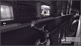 Two other guards are stationed in the next room and you'll also be allowed to decide how you want to get rid of them - you can throw a grenade, use Mark and Execute system on them #1 or throw them out the windows after they've seen you #2 - Walkthrough - White Box Laboratories - part 2 - Walkthrough - Tom Clancys Splinter Cell: Conviction - Game Guide and Walkthrough