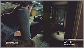 You won't have to return to the main area of the parking lot after planting the charge, because you can enter a nearby ventilation shaft instead #1 - Walkthrough - Third Echelon HQ - part 1 - Walkthrough - Tom Clancys Splinter Cell: Conviction - Game Guide and Walkthrough