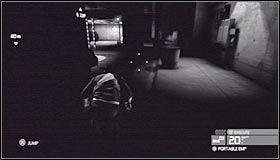 You must be careful here, because even though it's dark here this area will be patrolled by a single guard - Walkthrough - Third Echelon HQ - part 1 - Walkthrough - Tom Clancys Splinter Cell: Conviction - Game Guide and Walkthrough