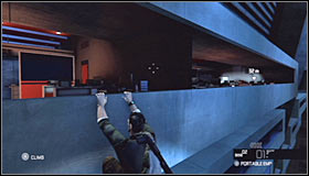 You can either stun the guard you were following or take cover behind the pillar #1 and wait for him to leave the room - Walkthrough - Third Echelon HQ - part 2 - Walkthrough - Tom Clancys Splinter Cell: Conviction - Game Guide and Walkthrough