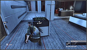 Head forward, avoiding two laser beams encountered along the way #1 - Walkthrough - Third Echelon HQ - part 2 - Walkthrough - Tom Clancys Splinter Cell: Conviction - Game Guide and Walkthrough