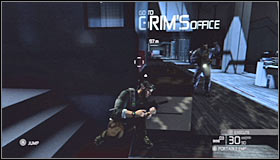Take cover behind one of the desks and wait for enemy agents to show up #1 - Walkthrough - Third Echelon HQ - part 3 - Walkthrough - Tom Clancys Splinter Cell: Conviction - Game Guide and Walkthrough