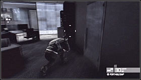 Use a nearby door to find yourself in the second dark room #1 - Walkthrough - Third Echelon HQ - part 3 - Walkthrough - Tom Clancys Splinter Cell: Conviction - Game Guide and Walkthrough